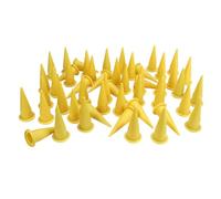 50 Pezzi Ugelli per Calafataggio Riutilizzabili Punta Fine in PE Plastica | Ugello per colla sigillante a forma di cono, uso per porta finestra del bagno della cucina, compatibile con il fai da te