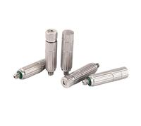 50 pezzi ugello di nebulizzazione in ottone spruzzo ad alta pressione mister esterno antigoccia testa sistema micro nebbia per il paesaggio raffreddamento 5 sections Orifice Dia 0.1mm