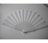 50 PEZZI VENTAGLI VENTAGLIO BIANCHI PER MATRIMONIO WEDDING SPOSA