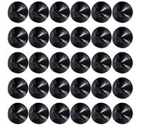 50 Pezzi Ventosa Auto Nera Anello 45mm per Parasole | Plastica Lucida Resistente All'usura, Uso su Superfici Bagnate, per Piastrelle e Guide Laterali