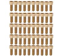 50 pezzi Vite a testa esagonale M6, ferramenta in rame purissimo, viti con superficie liscia e antiruggine, con passo del filetto uniforme per macchinari industriali e progetti (M6*16mm)