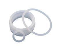 50 pezzi VMQ O-ring spessore CS 2/3/3,5/4 mm Anelli di tenuta in gomma bianca OD 5-100 mm O-ring in silicone alimentare resistente al calore(OD 38mm,CS 3mm)