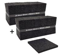 50 Pezzo Terrassenpad Terrassenpads Base per Terrazzo, Granulato Gomma