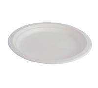 50 Piatti Piani Rotondi in polpa di cellulosa - Piatti polpa cellulosa - Piatti Biodegradabili Compostabili - Piatti monouso bio - Ø 18 cm - 50pz