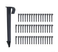 50 picchetti di supporto per irrigazione a goccia, tipo C, supporto per tubo da giardino, steli fissi per tubi in polietilene da 1/2 3/4, accessori per tubi in argilla (16 mm)