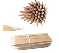 50 Picchetti in Legno di Faggio 80 cm 25×25 mm - Pali Quadrati per Giardino con Punta Robusta, Tutori per Pomodori, Pali da Recinzione e Piante, Segnalatori da Terra