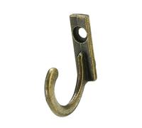 50 piccoli ganci da parete singoli in stile antico con viti, in lega di zinco, per cappotti, accappatoi, cappelli, asciugamani e sciarpe, per bagno, cucina, camera da letto o porte