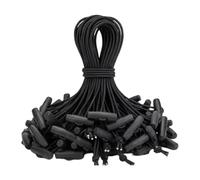 50 Piece Goal Net Ties - Elastic Fence Fastener Cords, Ratcheting Net Clips | Goal Net Ties, 50 Piece Set, Elastic Fastener Cords, For Football Hockey Trampoline And Training Equipment