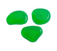 50 pietre luminose per giardino e acquario, 2-3 cm, ciottoli in resina, resistenti alle intemperie, per sentieri, aiuole, piscine e vasi, ricaricabili con luce solare (verde)