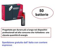 Duracell Batterie Alcaline PROCELL Stilo AA 1,5V LR06 - Conf. 10 pezzi