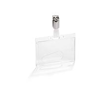 DURABLE Portabadge rigido 8950-19 con clip 5,4 x 8,5 cm conf. 50 pezzi