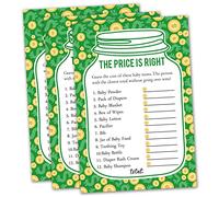 50 Price is Right Baby Shower Game - Funny Questions Bundle Pack - Indovina se il prezzo è giusto, idee di gioco per baby shower per ragazzi, ragazze o genere neutro.