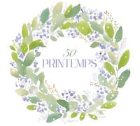 50 Printemps - Livre d'Or Anniversaire 50 Ans Femme: Album Souvenir Élégant pour Messages et Photos | Intérieur Premium Couleur | Cadeau Idéal Cinquantaine | Format Carré 21,6cm 41 Pages