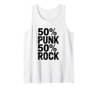 50% Punk 50% Atteggiamento Rock per Gli Amanti della Musica Canotta