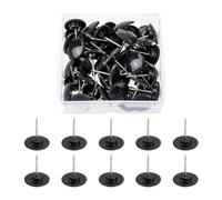 50 puntine colorate per bacheca in tessuto, per appendere quadri, bacheca in sughero, puntine per pollice trasparenti