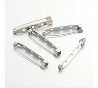 50 pz 15/20/25/32/38/40/45mm Spilla Base Spille di sicurezza catenacci Risultati Dei Gioielli Che Fanno Clip Catch Pin Posteriore(16mm)