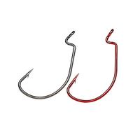 50 Pz 2# 1# 1/0# Pesca Jig Ganci Alta Acciaio Al Carbonio Barb a Forma di J Fishhook Set Di Alta QualitàDurabilità