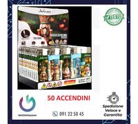 50 PZ. - ACCENDINI ADAMO ELETTRONICI NATALE WINTER ORNAMENTS RICARICABILI