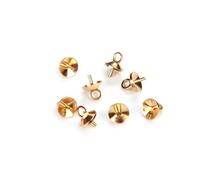 50 pz Argento KC Oro Pistola in Ottone Nero Perla End cap Pendenti E Ciondoli Perni Occhio Perline End cap Top Forato Ciondolo Barre Connettori