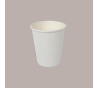 50 Pz Bicchiere Termico in Carta Bianca Ideale per Cappuccino 200cc(7oz) BH20