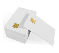 50 pz carta in PVC vuota con chip 4428 contatto smart card hotel key card ISO7816 protocollo