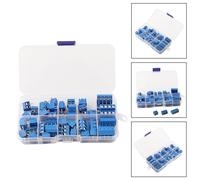 50 pz connettore blocco terminale vite ad alte prestazioni 5 0 mm perno dritto p