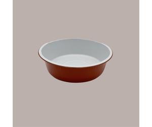 50 Pz Contenitore per Alimenti Smoothwall Terracotta in Alluminio 13,8x4,3 cm