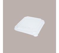 50 Pz Coperchio Trasparente in PET Idoneo per Square Bowls da 1000 ml e 1200 ml