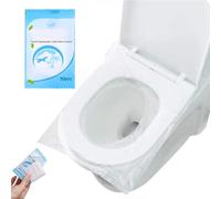 50 PZ Copriwater Usa e Getta, Viaggio per bambini, donne incinta, campeggio, Materiale Antibatterico Dimensione Universale Perfetto per I Bagni Pubblici in Viaggio e in Campeggio