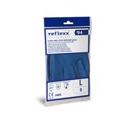 50 pz. - Guanti lattice Riutilizzabili Bicolore Reflexx R94 - gr. 80- coppia di guanti - senza polvere - bicolore giallo e blu- TAGLIA M - min. 22 cartoni