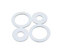 50 pz Guarnizione PTFE Rondella Piatta Spessore 2mm ID 5mm ~ 15mm Resistente Alla Corrosione Ad Alta E Bassa Temperatura Anti-invecchiamento for Flangia(10x20x2mm 50Pcs)