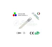 50 pz Led RGB 5mm 4 pin 8000mcd ANODO COMUNE alta luminosità