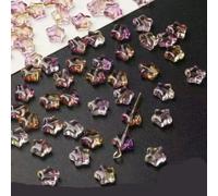 50 Pz/lotto 8mm Sfumato Sfumatura di Colore Smerigliato Perline Stella di Vetro Ceco Perline Allentate Del Distanziatore per la Produzione di Gioielli Fatti A Mano Accessori Fai Da Te-2-8mm (50 PZ)