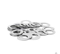 50 pz/lotto M6 M7 M8 Rondella Piatta In Acciaio Inox Guarnizione Ultrasottile Spessore Spessore Ultra-sottile 0.1mm 0.2mm 0.3mm 0.5mm 1mm (Color : Thickness 1mm, Size : 8x14)