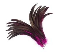 50 pz/lotto Piume Coda di Gallo Colorate Accessori Artigianato Decorazione Festa di Nozze Lungo FAI DA TE Rosa Rosso 25-30cm 10-12 pollici