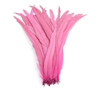 50 Pz/lotto Piume di Gallo for la Decorazione Artigianato Nero Bianco Grande Piuma di Fagiano Gallo Pollo Accessori Da Sposa(Pink,12-14inch 30-35cm)