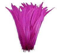 50 pz/lotto piume di gallo per fai da te artigianato costume e Halloween carnevale accessori fai da te forniture artigianali rosa 10-12 pollici 25-30 cm