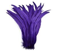 50 pz/lotto piume di gallo per fai da te artigianato costume e Halloween Carnevale accessori fai da te forniture artigianali viola 10-12 pollici 25-30 cm
