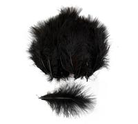 50 pz/lotto piume naturali 10-15 cm soffici piume per decorazioni per feste di nozze gioielli fai da te accessori artigianali nero 50 pezzi