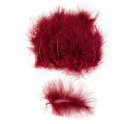50 pz/lotto piume naturali 10-15 cm soffici piume per festa di nozze decorazione gioielli fai da te accessori per la creazione di gioielli rosso vino 50 pezzi