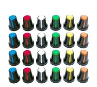50 pz/lotto Rotary Switch Encoder Potenziometro Wh148 Tappo di Plastica Manopola di Controllo Del Volume AG2 15x17mm Plum Maniglia Albero Foro 6mm(Blue)