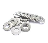 50 PZ M1.6 M2 M2.5 M3 M3.5 M4 M5 M6 M8 M10304 Rondella Piatta In Acciaio Inox Addensato Rondella Metallica-50 PZ M1.6x4x0.25