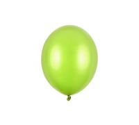 50 PZ Palloncini Palloncino Lattice 30 cm VERDE LIME metallic