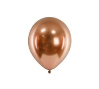 50 PZ Palloncino Palloncini GLOSSY a specchio RAME da 12 cm