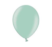 50 PZ Palloncino Palloncini Lattice 27 cm VERDE MENTA metallic