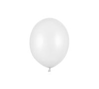 50 PZ Palloncino Palloncini Lattice 30 cm BIANCO PURO metallic 1364