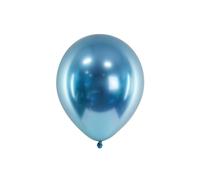 50 PZ Palloncino Palloncini Lattice 30 cm GLOSSY BLU 1486