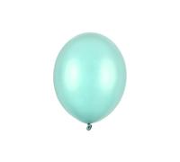 50 PZ Palloncino Palloncini Lattice 30 cm VERDE MENTA metallic 1379