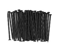 50 pz. Picchetti per bordi a spirale in nylon per ancoraggio paesaggistico, punte per finitrice, bordi per barriere contro le erbacce, per serra da giardino, 7,8x0,7 pollici, 1,2