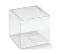 50 PZ Scatola trasparente pvc 5x5x5 cm portaconfetti 0L1G